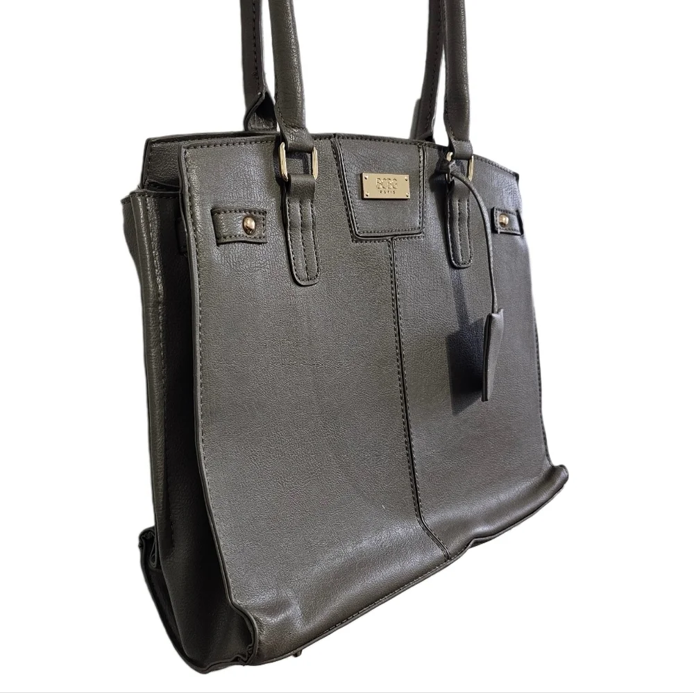 BCBG Paris olive tote shoulder bag